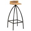 vidaXL Bar Chairs 2 pcs Solid Mango Wood