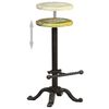vidaXL Bar Stools 2 pcs Cast Iron and Solid Reclaimed Wood