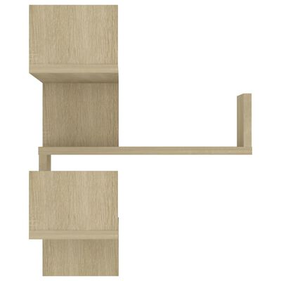 vidaXL Wall Corner Shelf Sonoma Oak 40x40x50 cm Engineered Wood