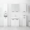 vidaXL Bathroom Cabinet White 32x34x188.5 cm Engineered Wood
