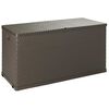 vidaXL Garden Storage Box Brown 120x56x63 cm PP Rattan