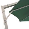vidaXL Hanging Garden Parasol 350 cm Green Aluminium Pole