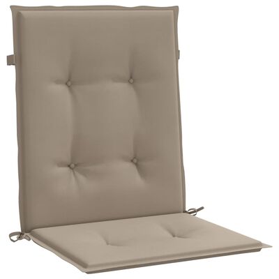 vidaXL Garden Lowback Chair Cushions 2 pcs Taupe 100x50x3 cm Oxford Fabric