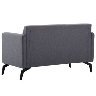 vidaXL 2-Seater Sofa Fabric Upholstery 115x60x67 cm Dark Grey