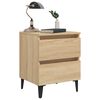 vidaXL Bed Cabinets 2 pcs Sonoma Oak 40x35x50 cm Engineered Wood