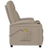 vidaXL Massage Chair Cappuccino Faux Leather