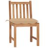 vidaXL Garden Chairs 6 pcs with Cushions Solid Teak Wood