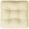 vidaXL Pallet Cushion Sand 58x58x10 cm Fabric