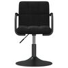 vidaXL Swivel Dining Chairs 6 pcs Black Velvet