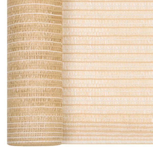 vidaXL Privacy Net Beige 1.5x10 m HDPE 195 g/m&sup2;