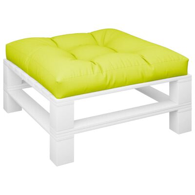 vidaXL Pallet Cushion Bright Green 70x70x12 cm Fabric