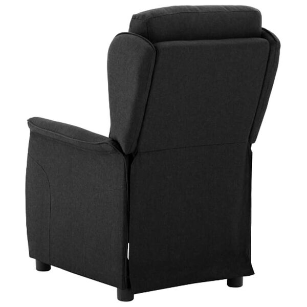vidaXL Recliner Chair Black 66.5 x 94 x 101.5 cm Polyester