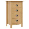 vidaXL Sideboard "Hill" 46x35x80 cm Solid Pine Wood