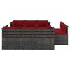 vidaXL 9 Piece Garden Pallet Lounge Set with Cushions Solid Pinewood