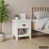 vidaXL Bedside Cabinets 2 pcs "Hill" 46x35x49,5 cm Solid Pine Wood