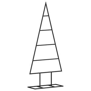 vidaXL Metal Christmas Tree for Decoration Black 60 cm