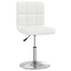 vidaXL Bar Stool White Faux Leather