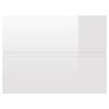 vidaXL 2 Piece Bathroom Furniture Set High Gloss White Engineered Wood