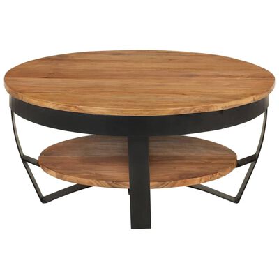 vidaXL Coffee Table 65x65x32 cm Solid Acacia Wood