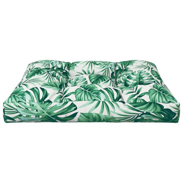 vidaXL Pallet Sofa Cushion Leaf Pattern 70x70x12 cm