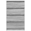 vidaXL Sideboard Grey Sonoma 60x35x98.5 cm Engineered Wood