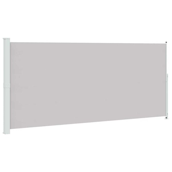 vidaXL Patio Retractable Side Awning 220x500 cm Grey