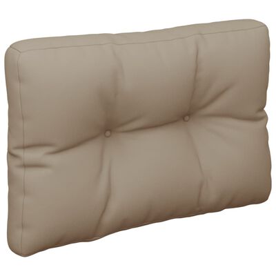 vidaXL Pallet Cushions 2 pcs Taupe Fabric
