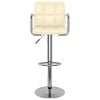 vidaXL Bar Stool Cream Faux Leather