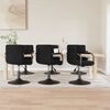 vidaXL Swivel Dining Chairs 6 pcs Black Velvet