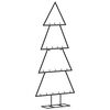 vidaXL Metal Christmas Tree for Decoration Black 90 cm