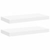 vidaXL Floating Wall Shelves 2 pcs White 50x23x3.8 cm MDF