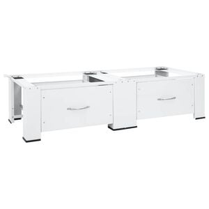 vidaXL Washing machine pedestals White Steel