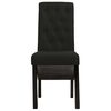 vidaXL Dining Chairs 2 pcs Black Fabric
