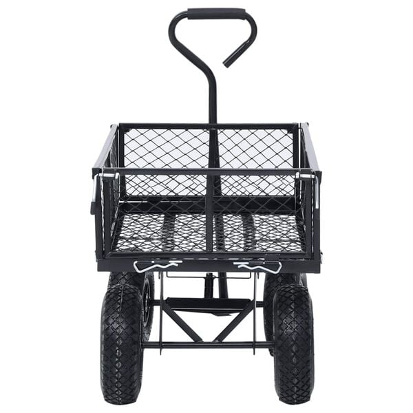 vidaXL Garden Hand Trolley Black 250 kg