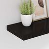 vidaXL Floating Wall Shelves 2 pcs Black 40x23x3.8 cm MDF