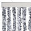vidaXL Insect Curtain White and Grey 90x200 cm Chenille