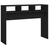 vidaXL Console Table Black 105x30x80 cm Engineered Wood