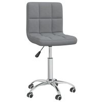 vidaXL Swivel Office Chair Light Grey Fabric