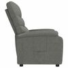 vidaXL Recliner Chair Dark Grey Fabric