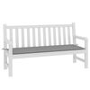 vidaXL Garden Bench Cushion Grey 150x50x4 cm Oxford Fabric