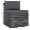 vidaXL 6 Piece Garden Pallet Lounge Set with Cushions Solid Pinewood