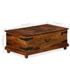 vidaXL Storage Chest Solid acacia Wood 90x50x35 cm