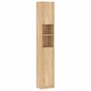 vidaXL Bathroom Cabinet Sonoma Oak 32x25.5x190 cm Engineered Wood