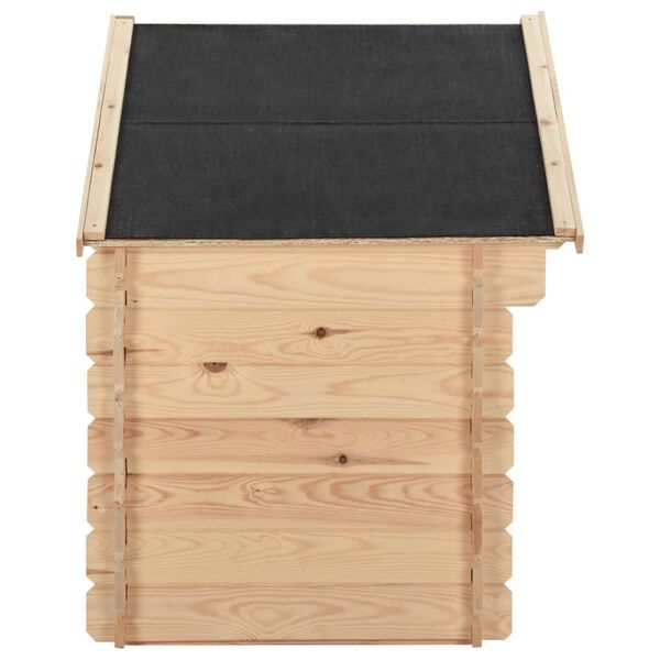 vidaXL Dog House 145x70x100.6 cm Solid Pine Wood 14 mm