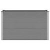 vidaXL Garden Raised Bed WPC 150x50x91 cm Grey