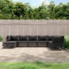 vidaXL 8 Piece Garden Lounge Set with Cushions Anthracite Steel
