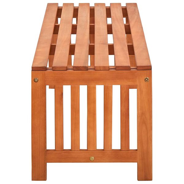 vidaXL Garden Bench 130 cm Solid Eucalyptus Wood