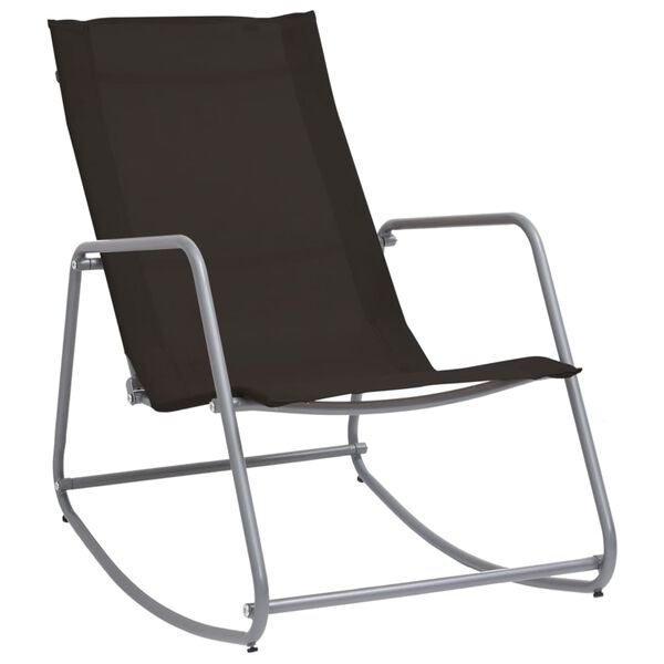 vidaXL Garden Swing Chair Black 95x54x85 cm Textilene