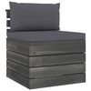 vidaXL 7 Piece Garden Pallet Lounge Set with Cushions Solid Pinewood