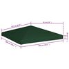 vidaXL Gazebo Top Cover 310 g/m² 3x3 m Green